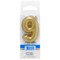 Mini Gold Numeral Candle, 1ct